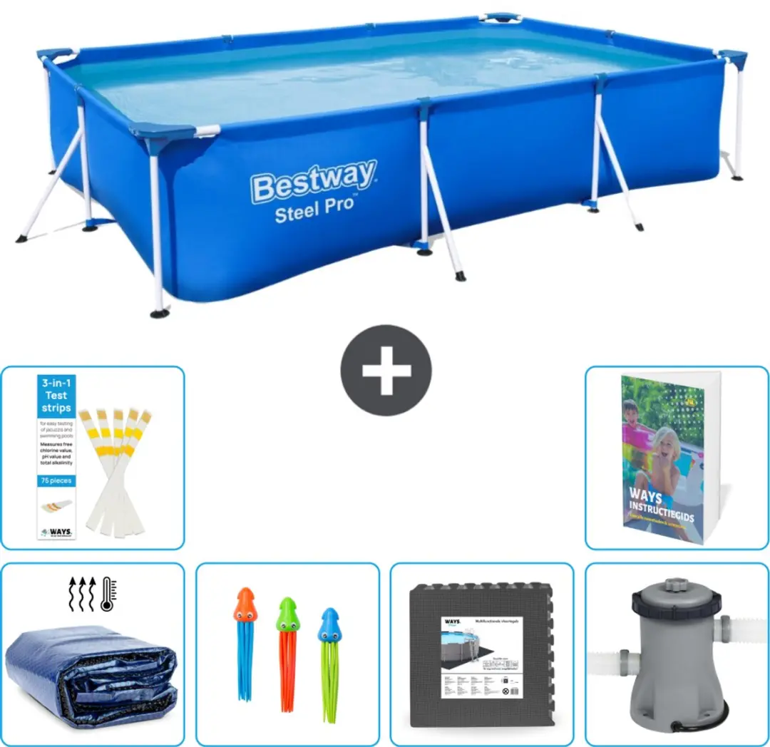 Bestway Steel Pro Zwembad 300x201x66cm