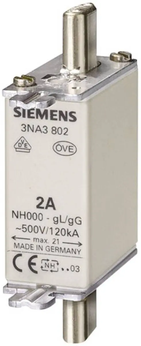 Siemens 3NA3801 Zekering 000 6A