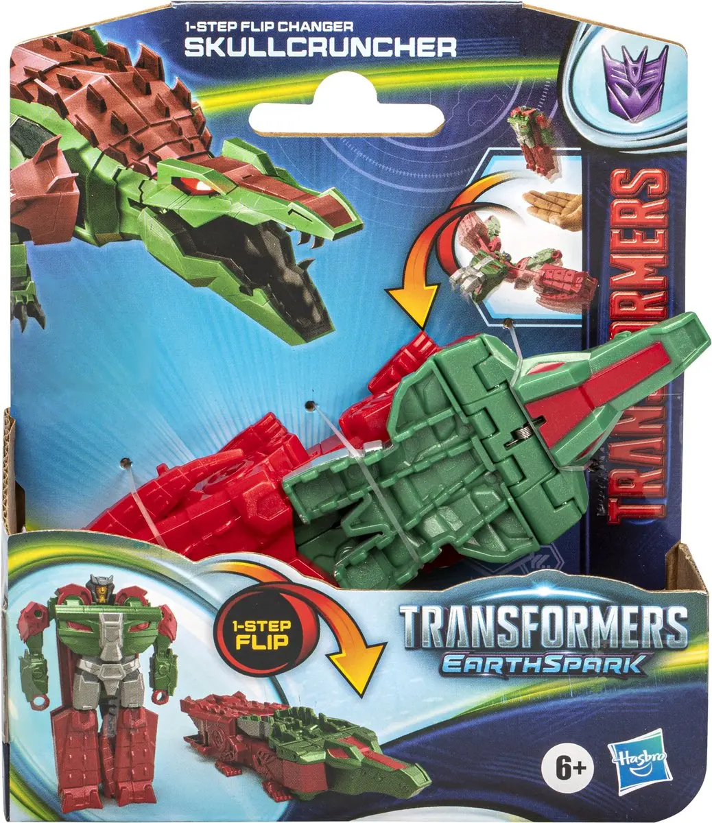 Transformers Earthspark 1 Step Flip Skullcruncher F86615X0