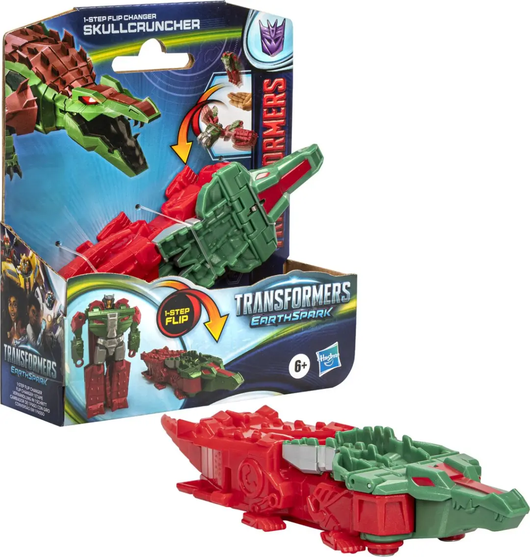 Transformers Earthspark 1 Step Flip Skullcruncher F86615X0