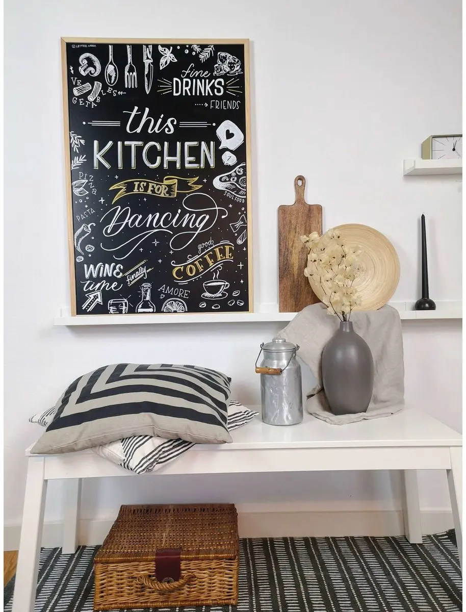 MAUL Krijtbord 60x80cm - Zwart