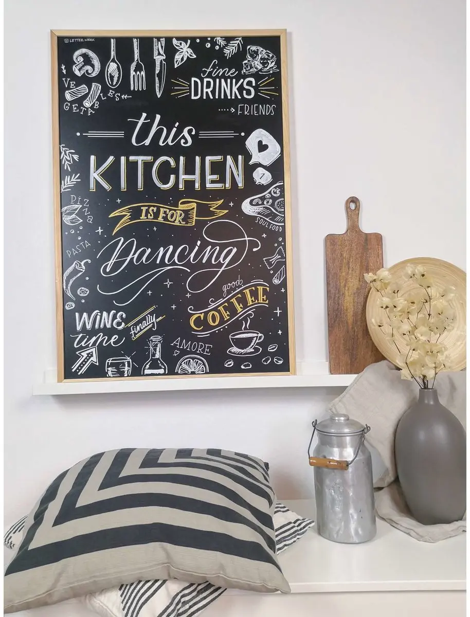 MAUL Krijtbord 60x80cm - Zwart