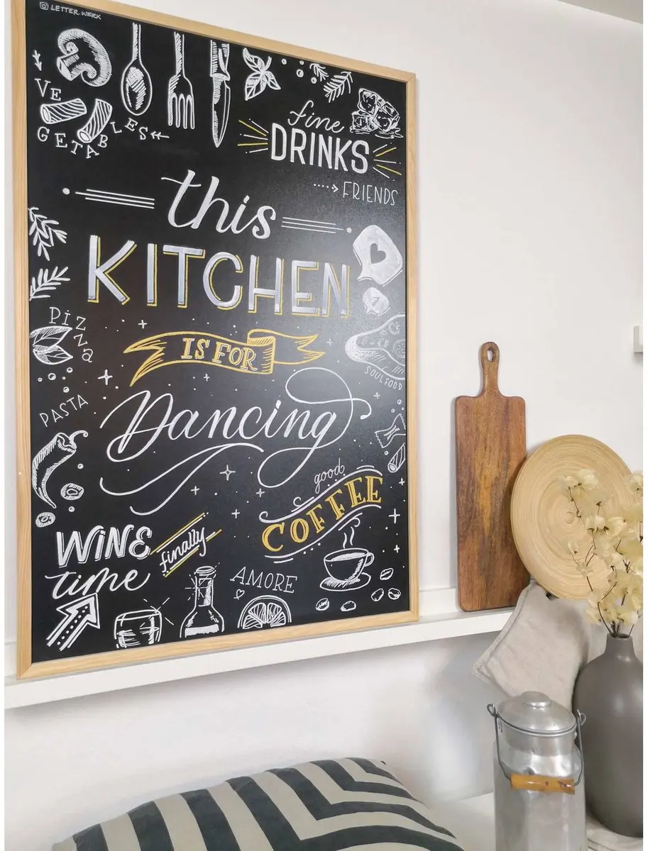 MAUL Krijtbord 60x80cm - Zwart