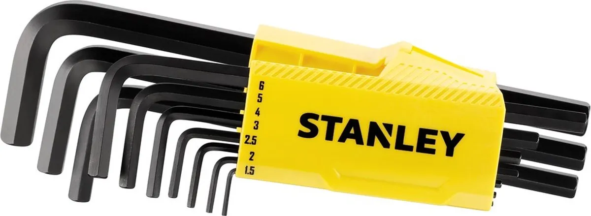 Stanley Stiftsleutelset 9-delig Hex Grip - Grijs/Zwart