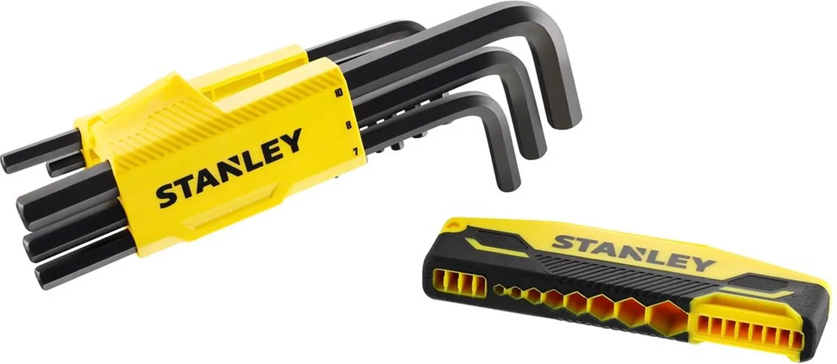 Stanley Stiftsleutelset 9-delig Hex Grip