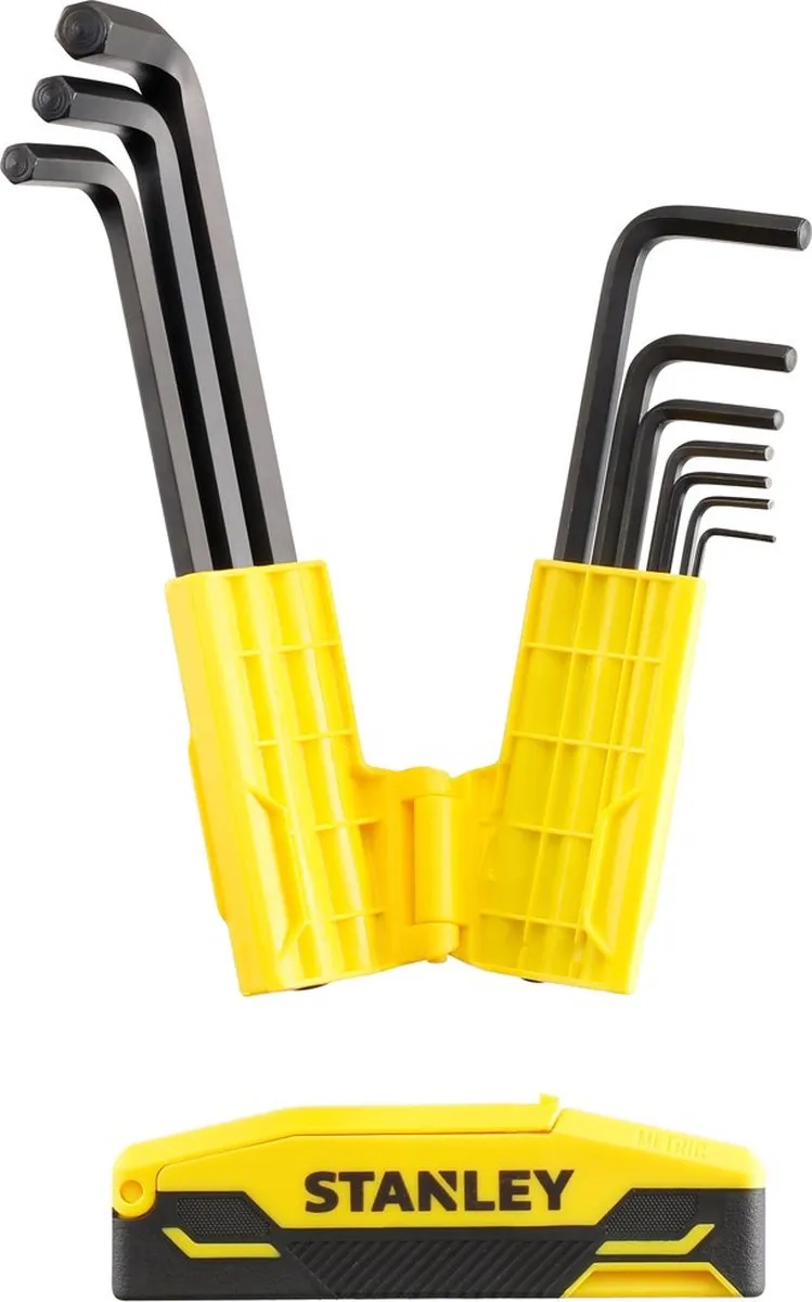 Stanley Stiftsleutelset 9-delig Hex Grip - Grijs/Zwart