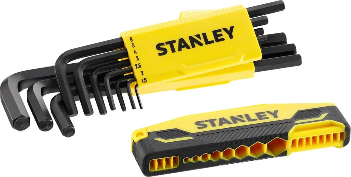 Stanley Stiftsleutelset 9-delig Hex Grip - Grijs/Zwart - afbeelding 6 van 6