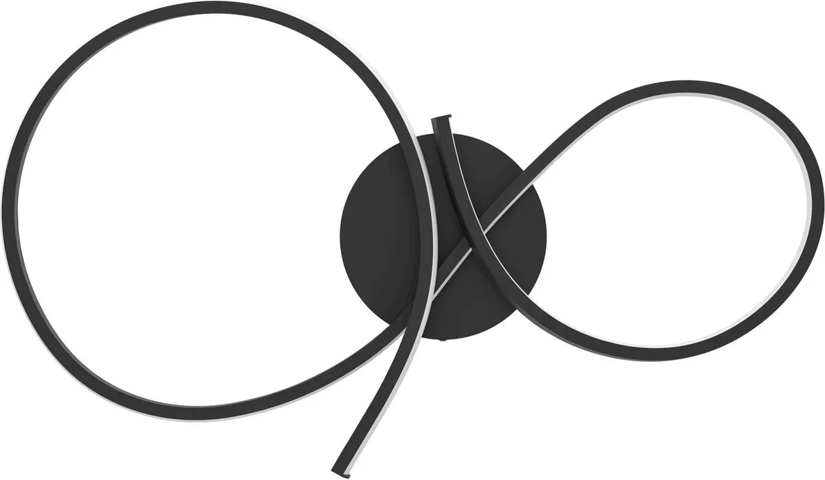 Eglo Serpins Plafondlamp 60cm - Zwart/Wit