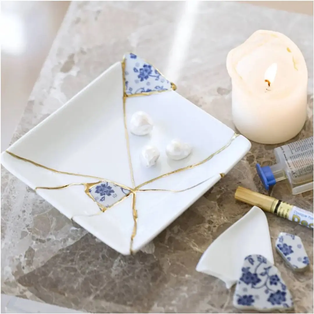 Creativ Company Kintsugi Schaal - Meerkleurig