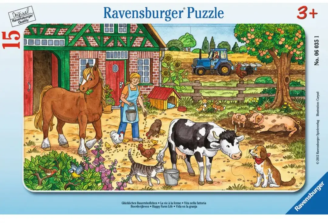 Ravensburger Boerderijleven Puzzel 15 Stuks - Multicolor