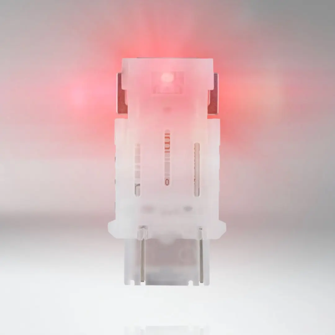 Osram P27/7W LED Retrofit Rood 12V - 2 Stuks