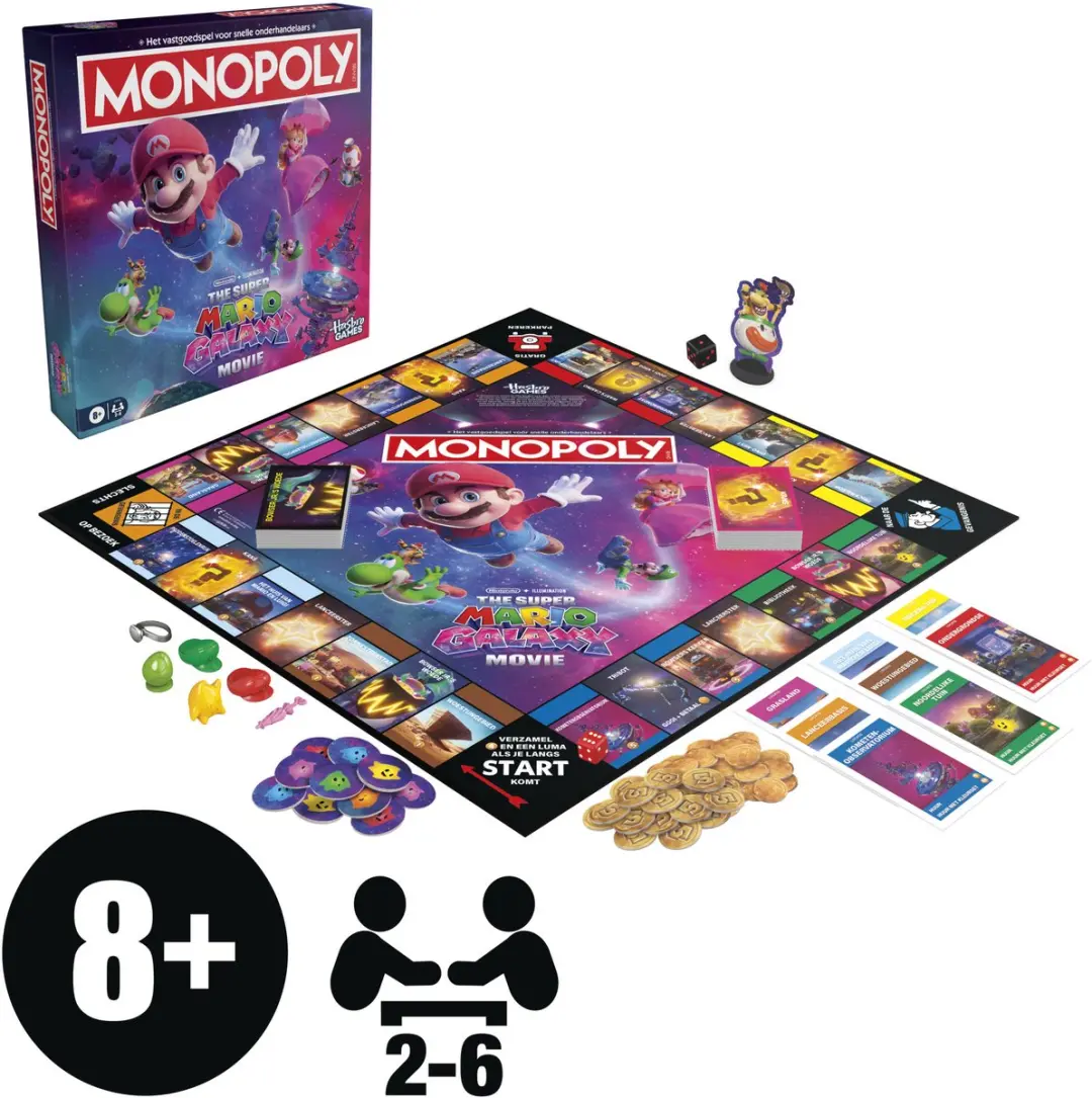 Monopoly Super Mario Galaxy Editie Bordspel
