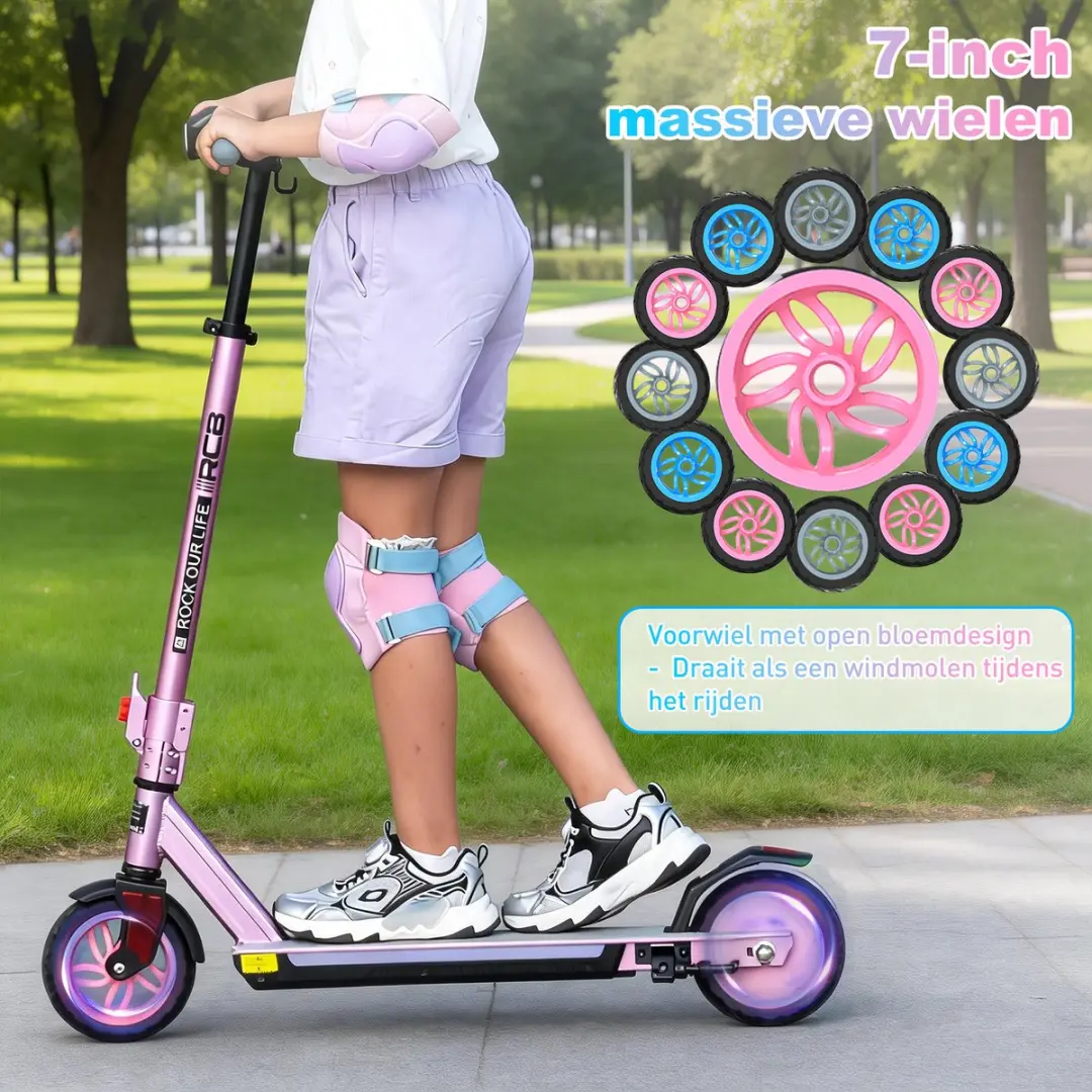 RCB R12Pro Elektrische Kinderstep - 220W - 18 km/u - Zwart