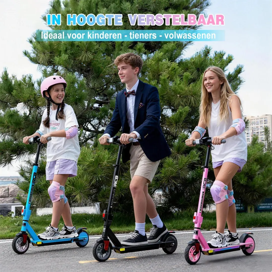 RCB R12Pro Elektrische Kinderstep - 220W - 18 km/u - Zwart