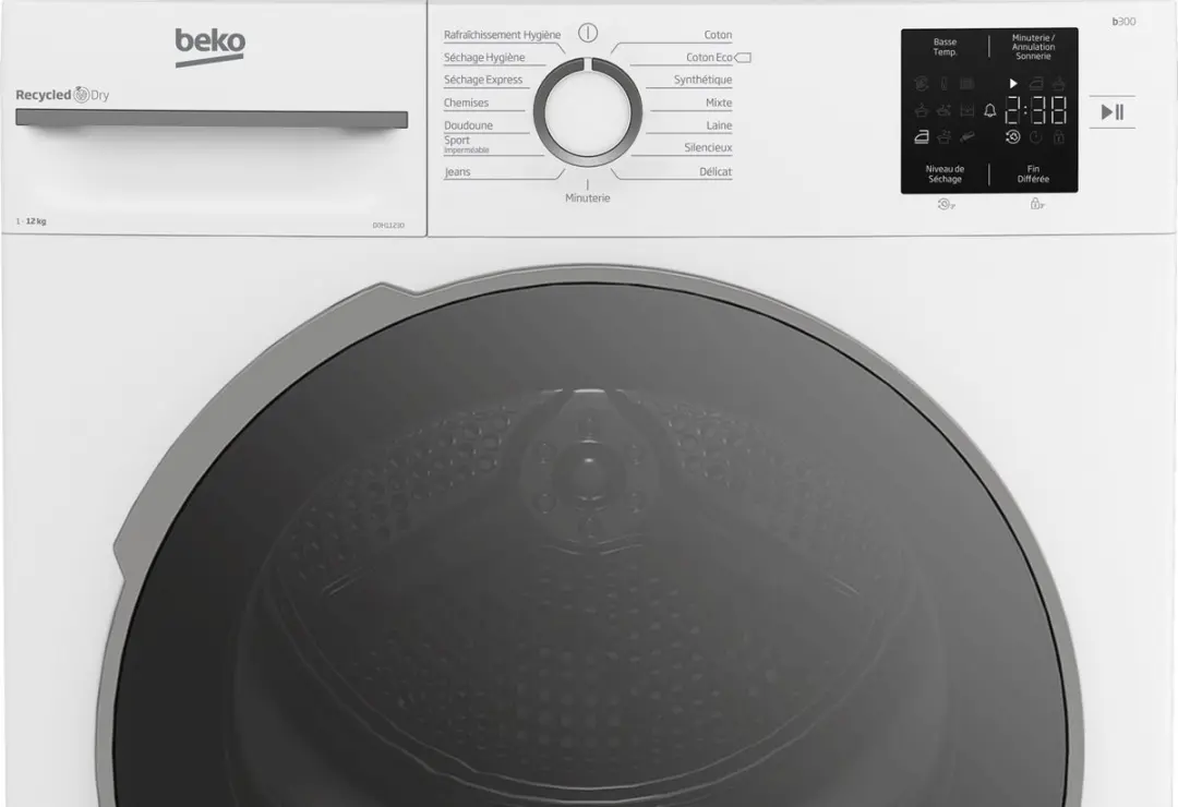 Beko D0H11230 Warmtepompdroger 12 kg - Wit - afbeelding 6 van 6