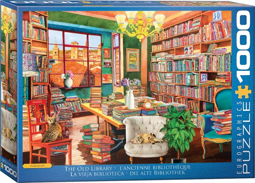 Eurographics De Oude Bibliotheek Legpuzzel 1000 Stuks - Borelli Guido - eu6000-5888