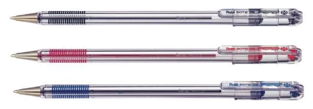 Pentel BK77 Balpen - Rood - 0.25mm - 12 Stuks