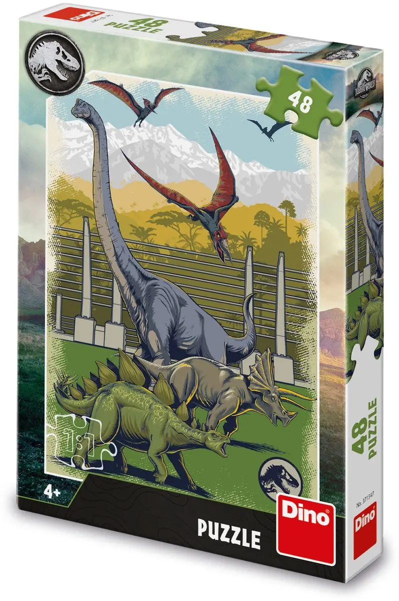 Dino Puzzel Jurassic World 48 Stuks - Multi