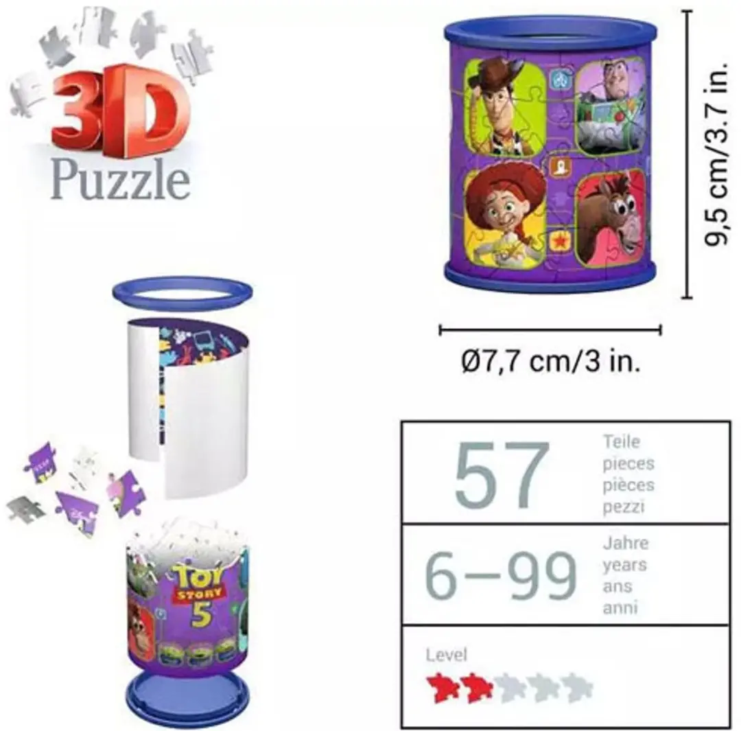 Ravensburger 3D Puzzel Pennenhouder Toy Story - Meerkleurig