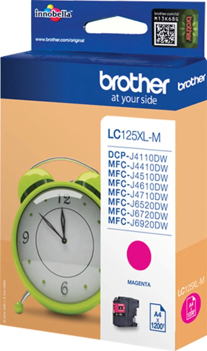 Brother LC-125XLM Inktcartridge Magenta - Hoge Capaciteit