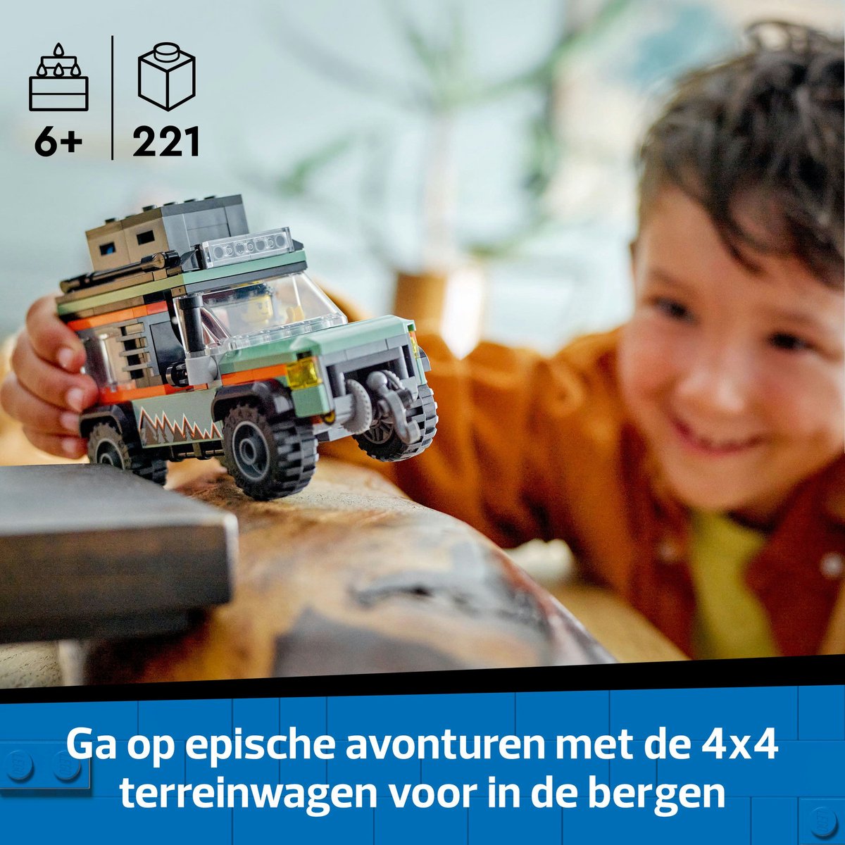 LEGO City 4x4 terreinwagen voor in de bergen - 60447