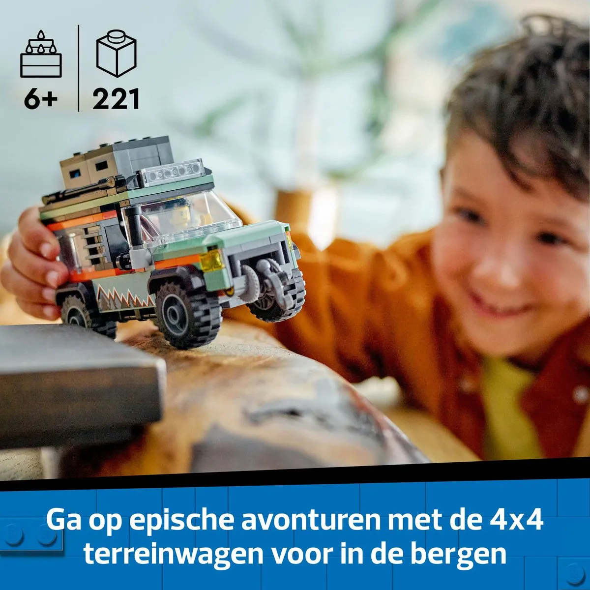 LEGO City 4x4 Terreinwagen 60447 - 221 Stukken