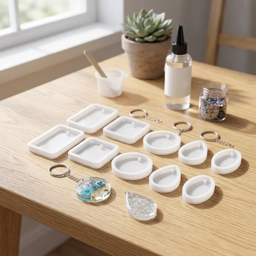 NUVEX Silicone Mallen Set 20 Stuks - Sleutelhanger & Sieraden