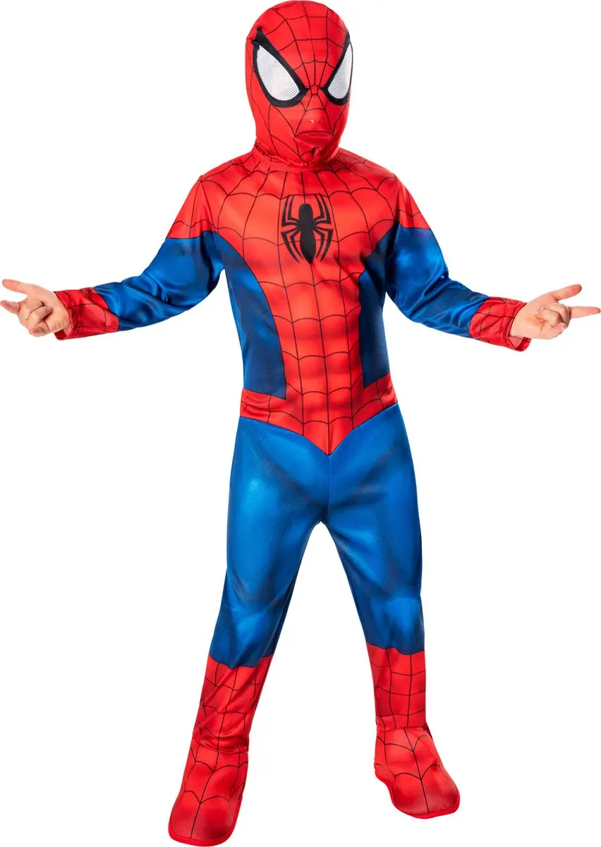 Marvel Spiderman Verkleedset 122/128 - Rood/Blauw