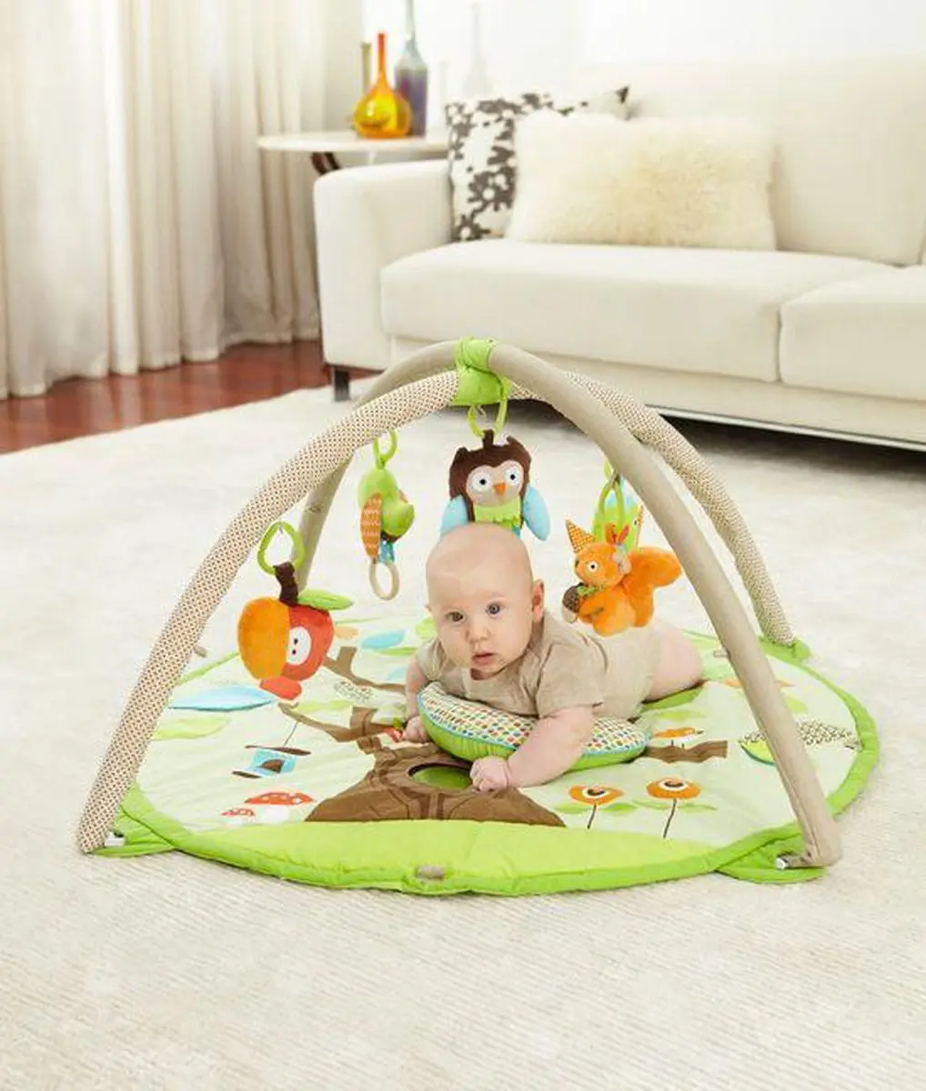 Skip Hop Treetop Friends Activity Gym - 92cm Speelkleed - 5 Speelelementen - Groen - afbeelding 5 van 6