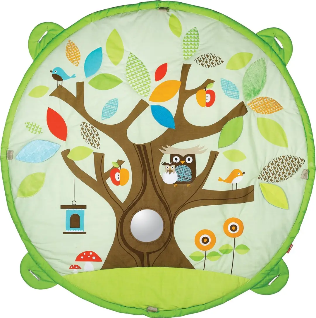 Skip Hop Treetop Friends Activity Gym - 92cm Speelkleed - 5 Speelelementen - Groen - afbeelding 3 van 6