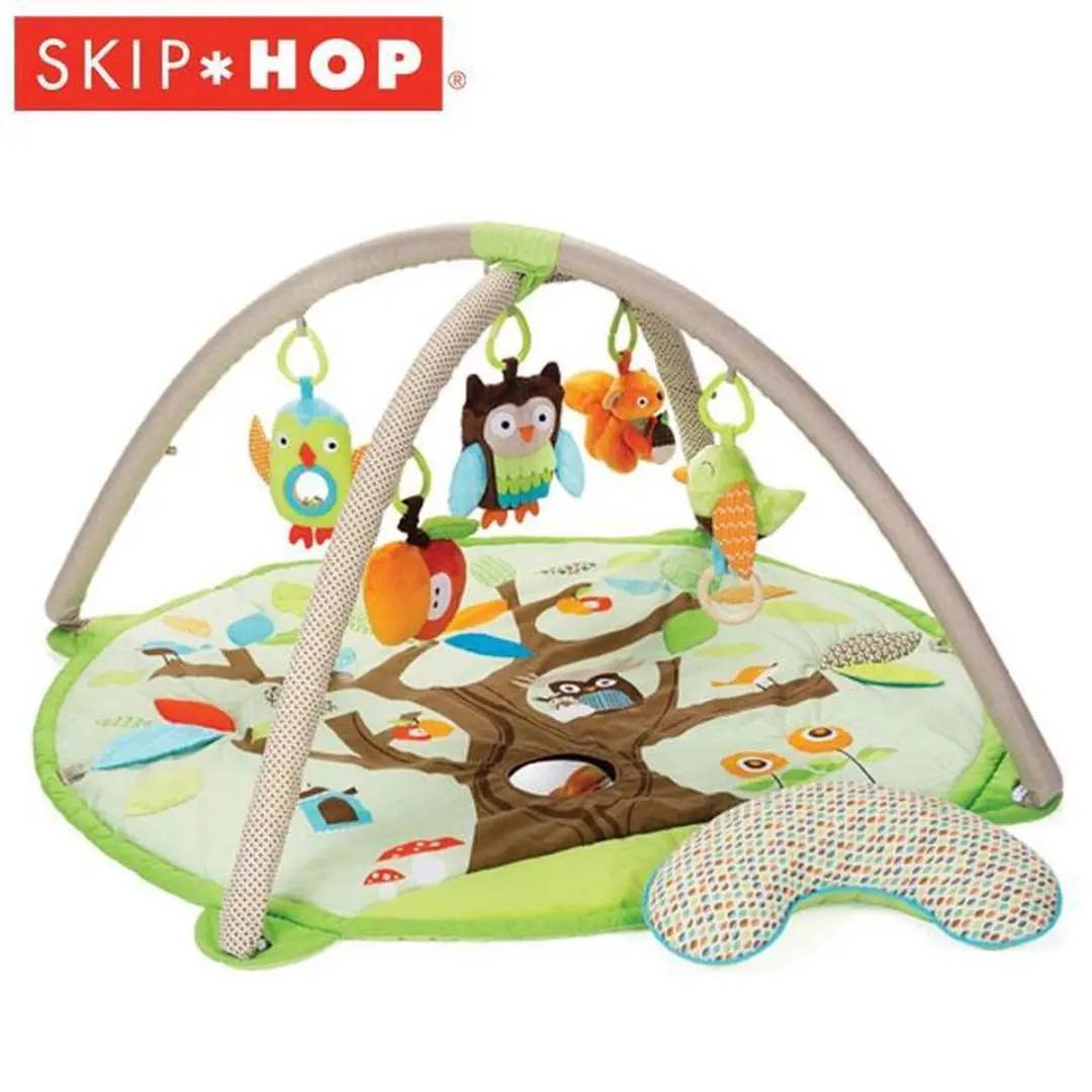 Skip Hop Treetop Friends Activity Gym - 92cm Speelkleed - 5 Speelelementen - Groen - afbeelding 6 van 6