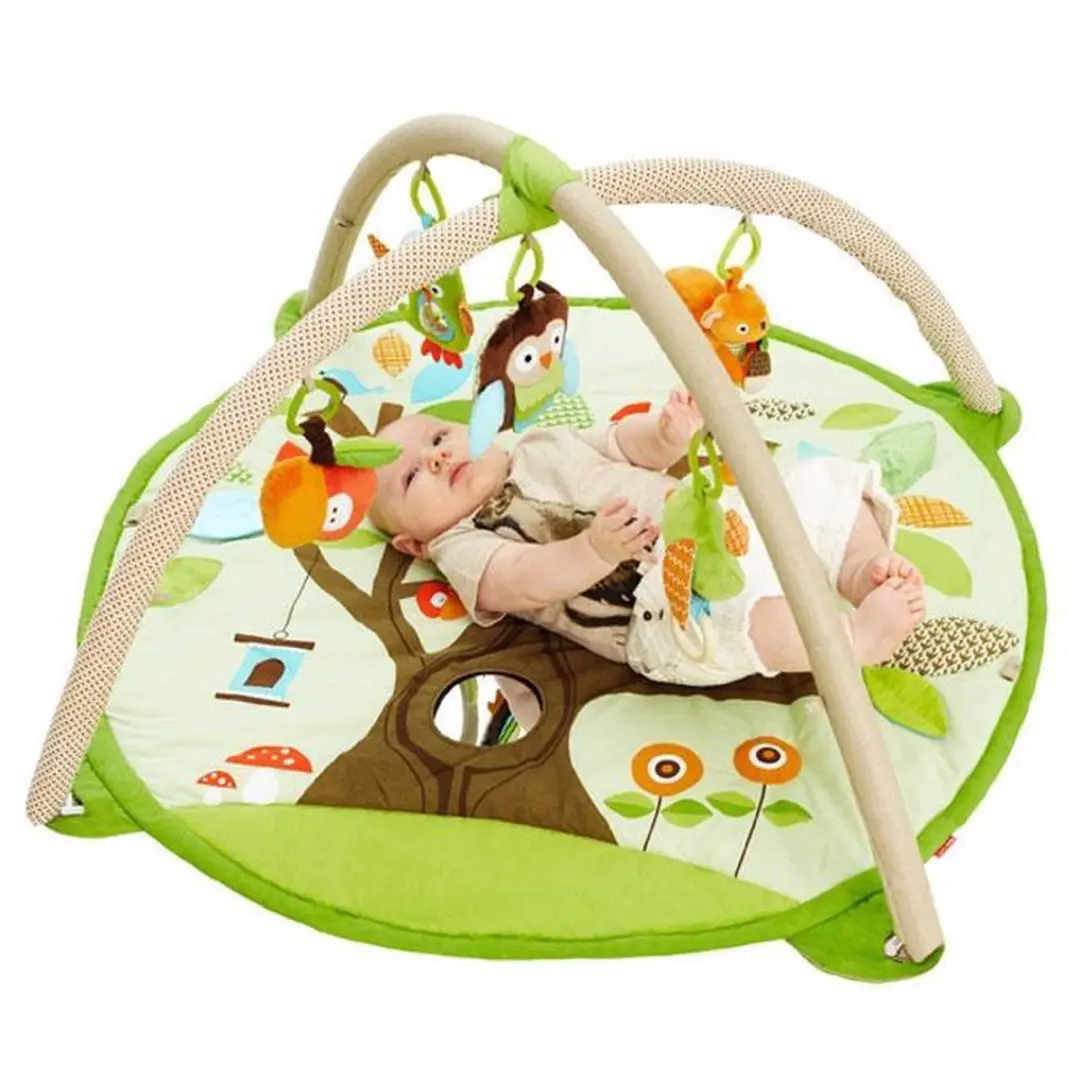 Skip Hop Treetop Friends Activity Gym - 92cm Speelkleed - 5 Speelelementen - Groen - afbeelding 2 van 6
