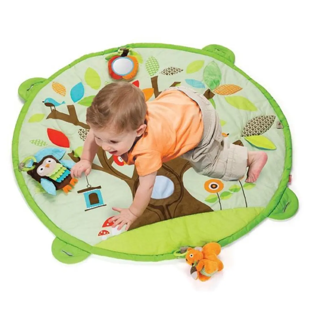 Skip Hop Treetop Friends Activity Gym - 92cm Speelkleed - 5 Speelelementen - Groen - afbeelding 4 van 6