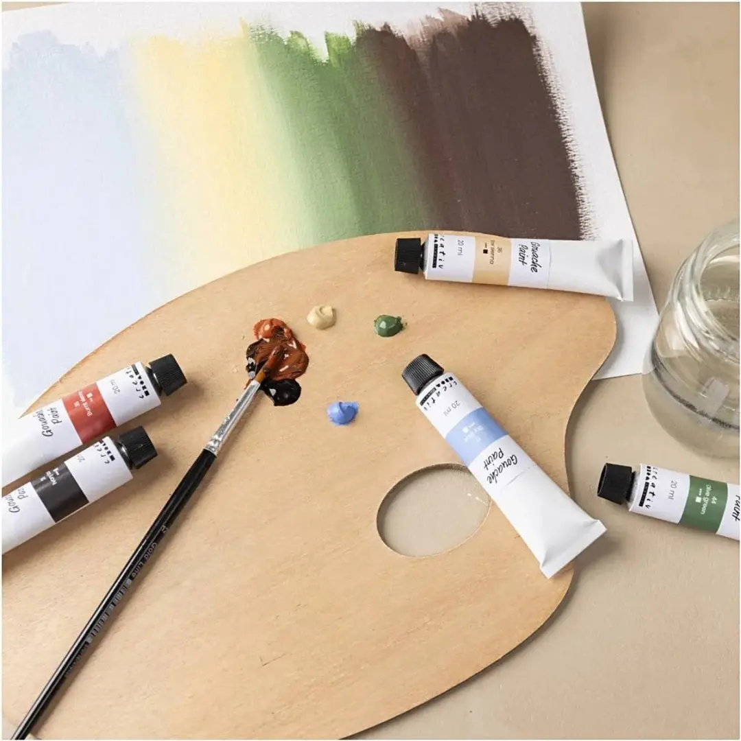 Creativ Company Gouacheverf Natuurlijke Kleuren - 6x20ml
