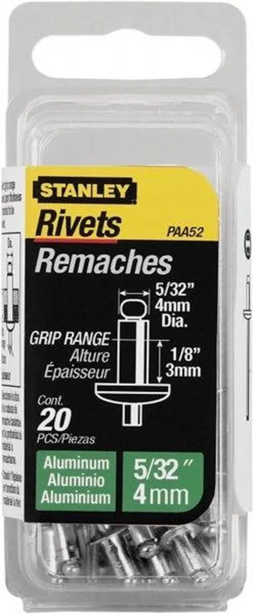 Stanley Popnagels 12mm - 15 Stuks