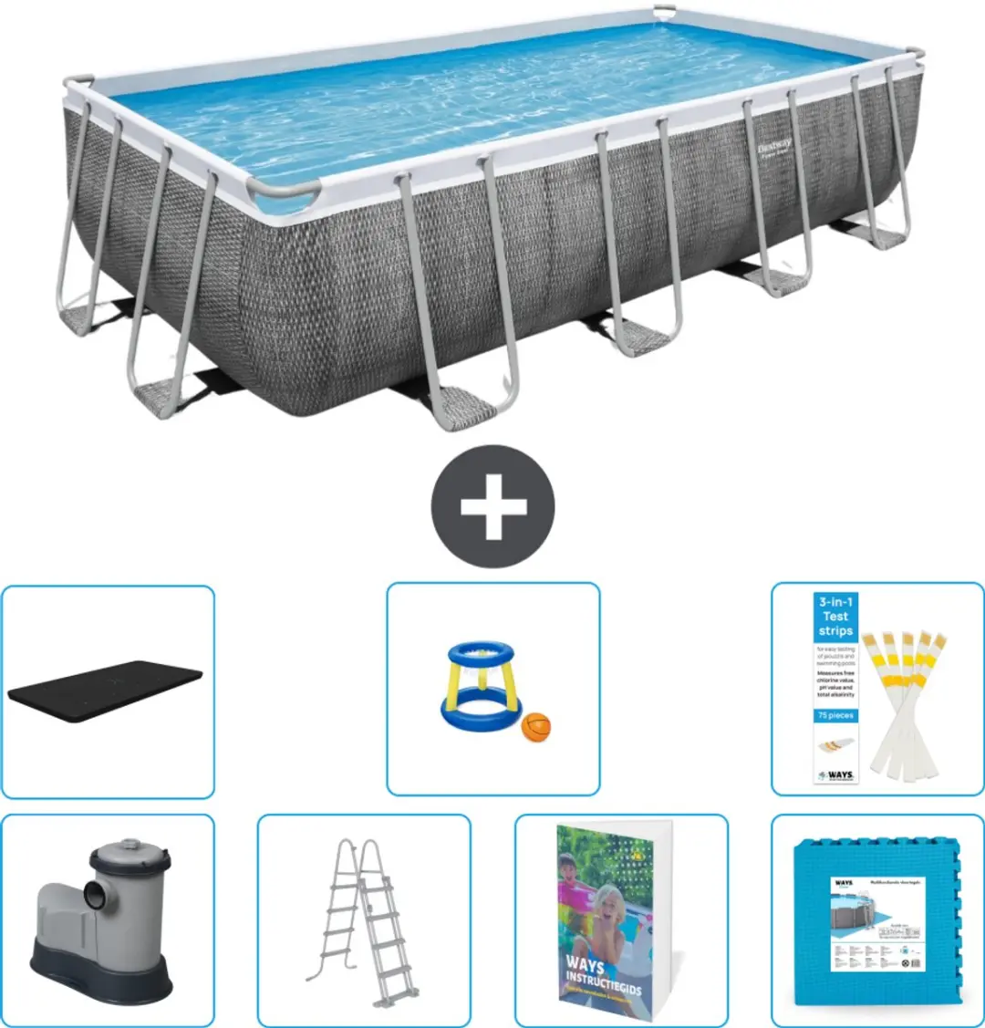 Bestway Power Steel Zwembad 549x274x122cm