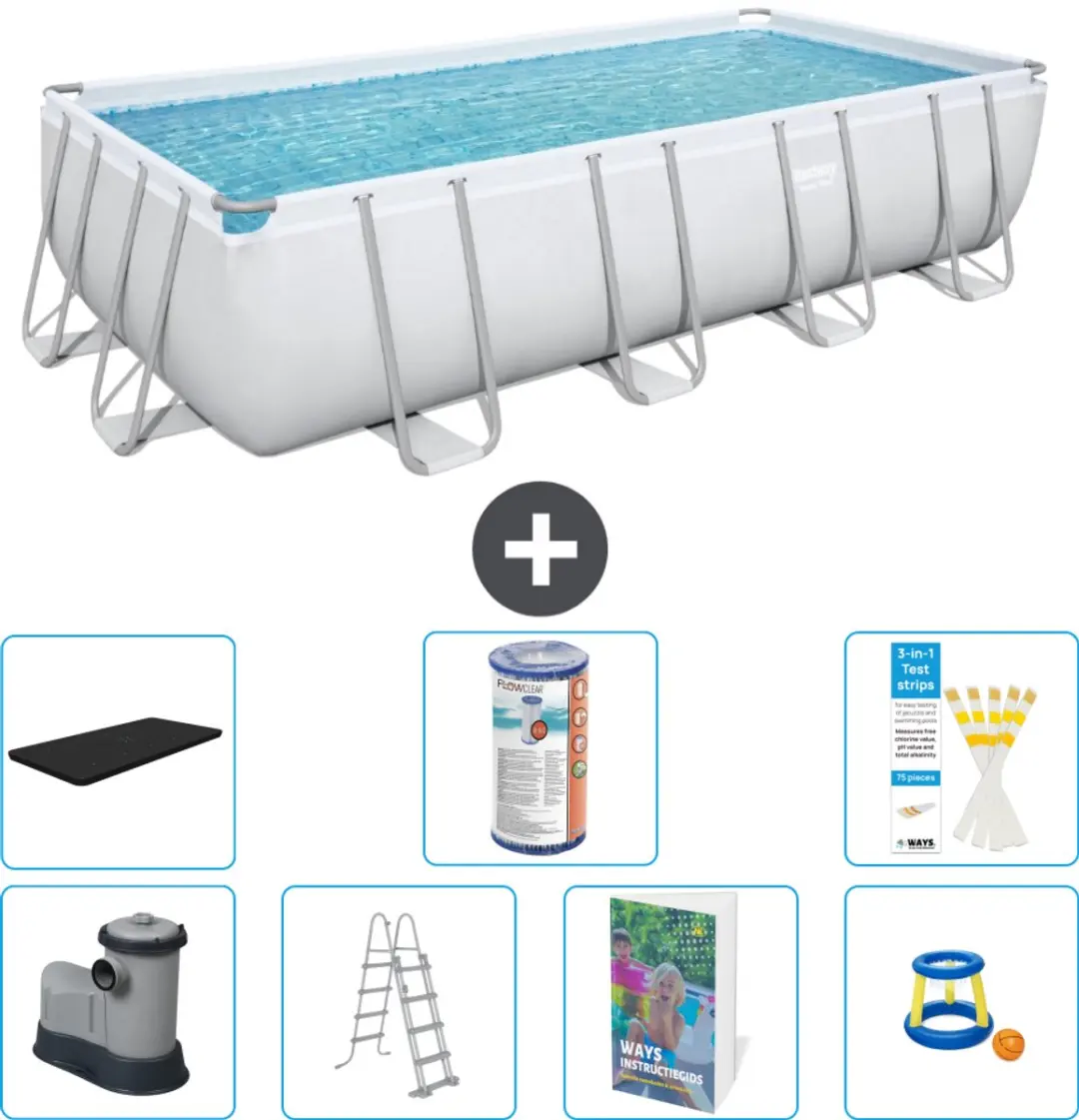 Bestway Power Steel Zwembad 549x274x122cm