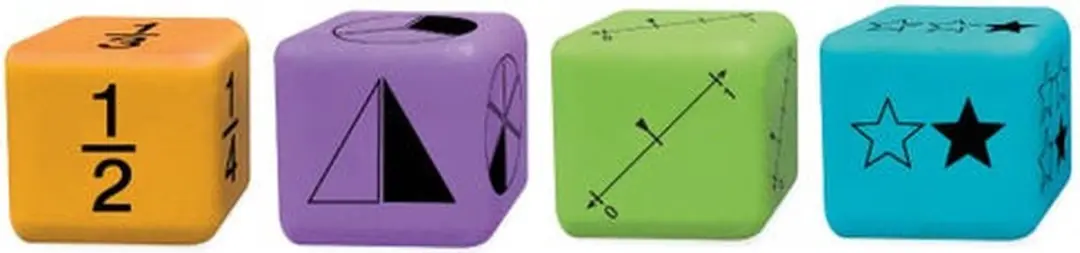 Learning Resources XL Foam Breuken Dobbelstenen - 16 Stuks