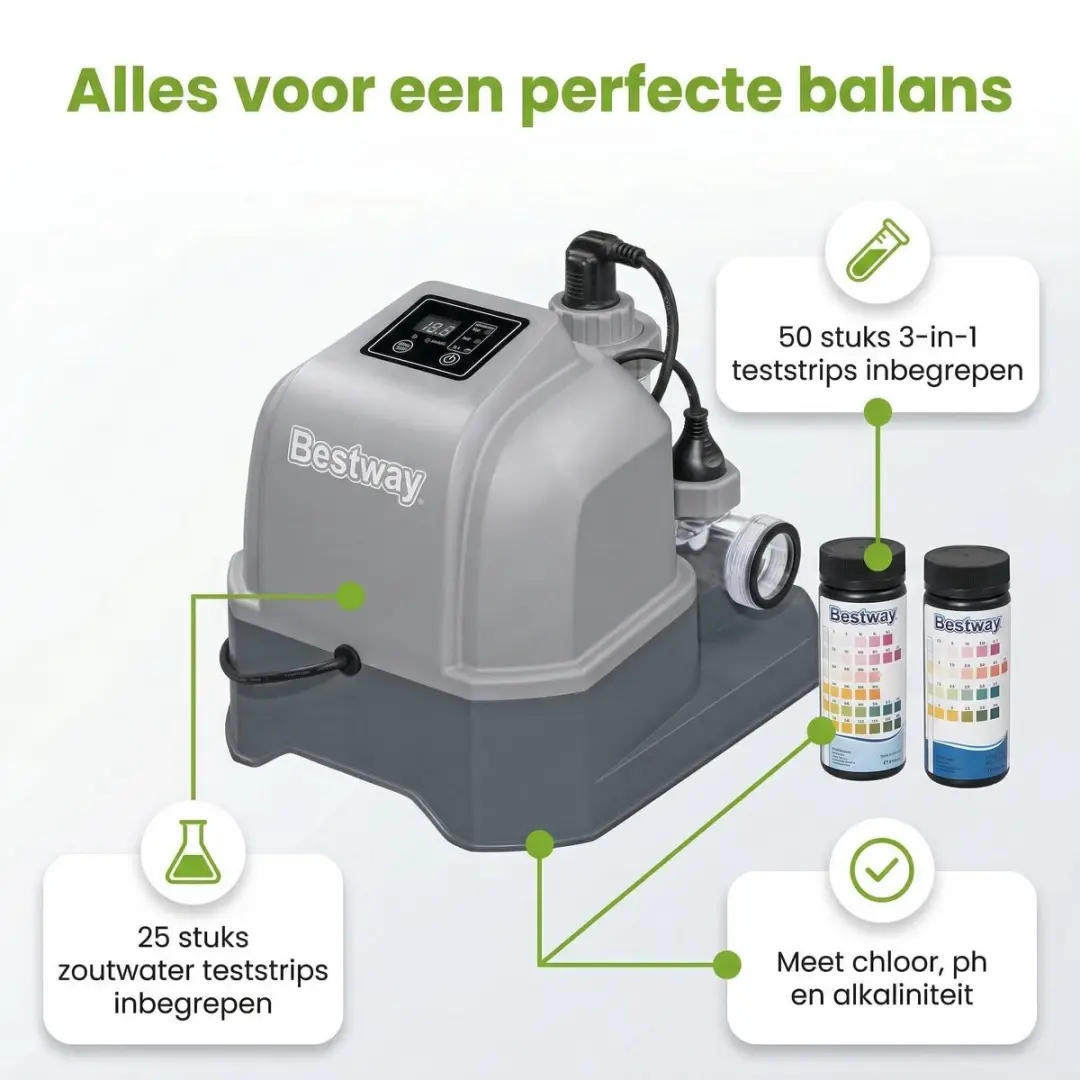 Bestway 58775 Zoutwatersysteem - 56.775 l/u - 38mm