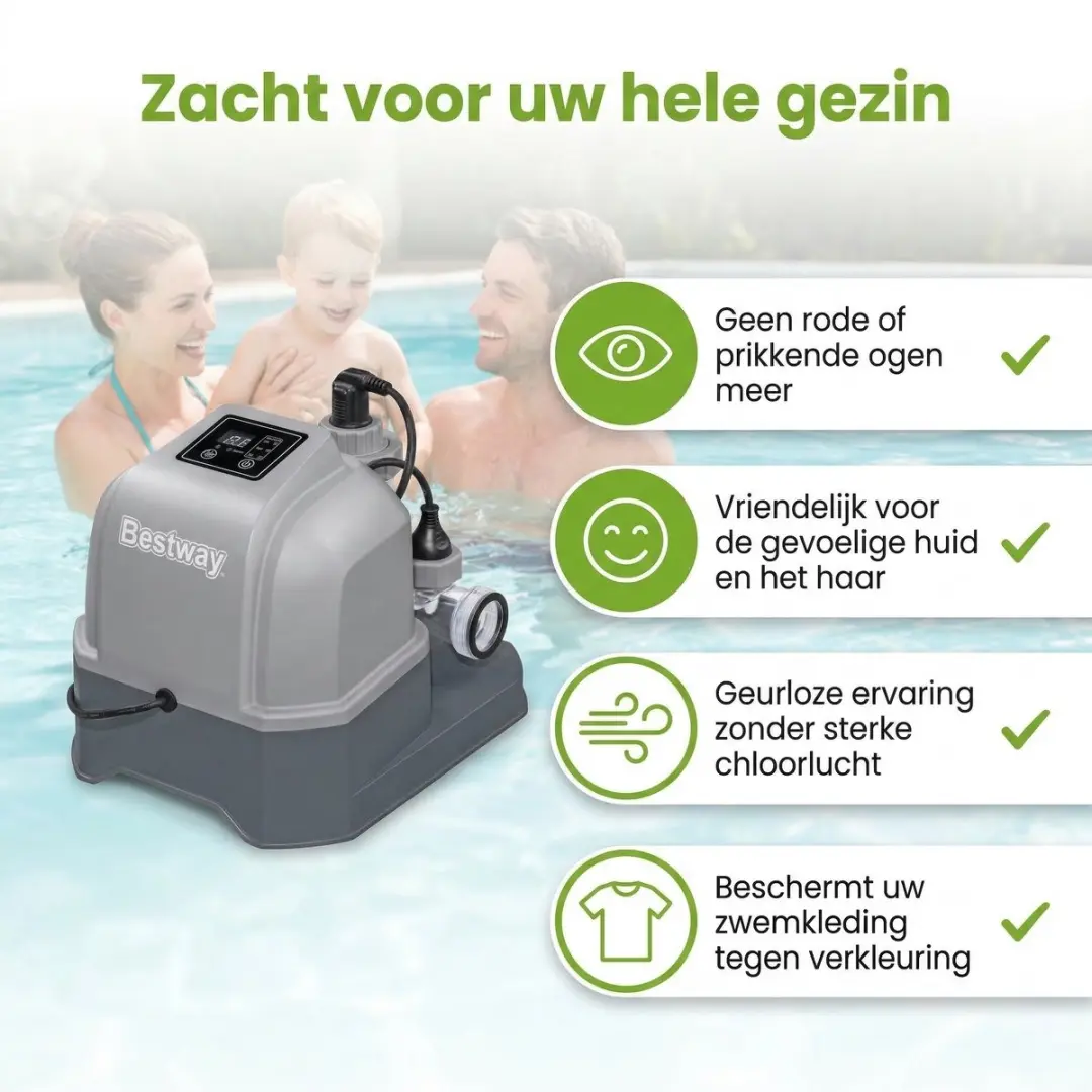 Bestway 58775 Zoutwatersysteem - 56.775 l/u - 38mm