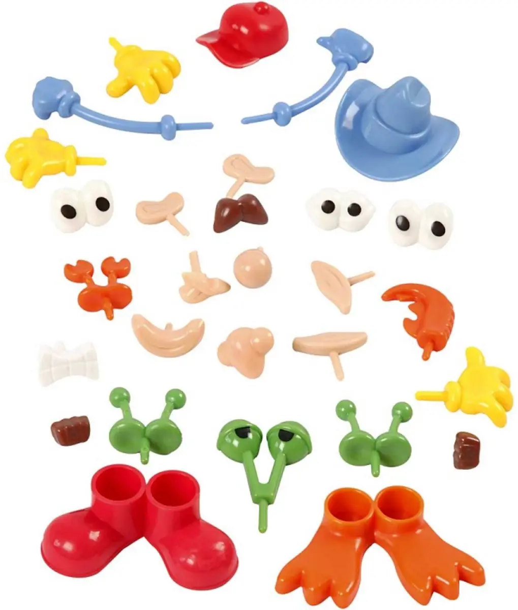Creativ Company Plastic Lichaamsdelen 26 Stuks - Multicolor