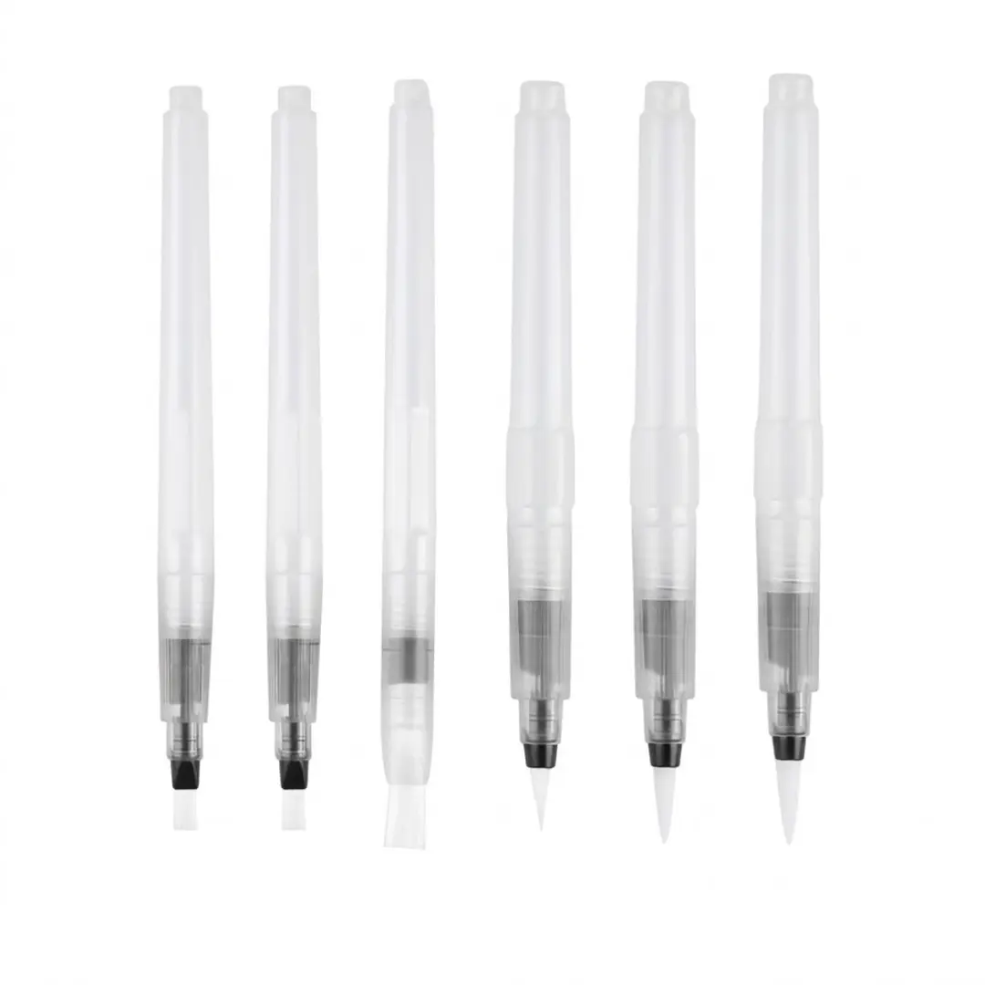 NUVEX Transparante Water Brush Pens Set 6 Stuks