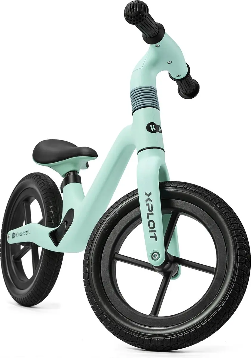 KinderKraft XPLOIT Loopfiets 12" - Verstelbaar - Turkoois