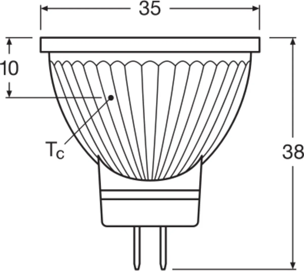 LEDVANCE Performance LED Spot Reflector GU4 MR11 4.5W - 345lm - 2700K
