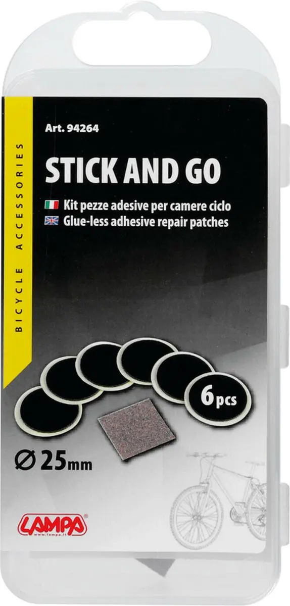 Lampa Stick & Go Kit - 6 Reparatiepleisters Ø25mm