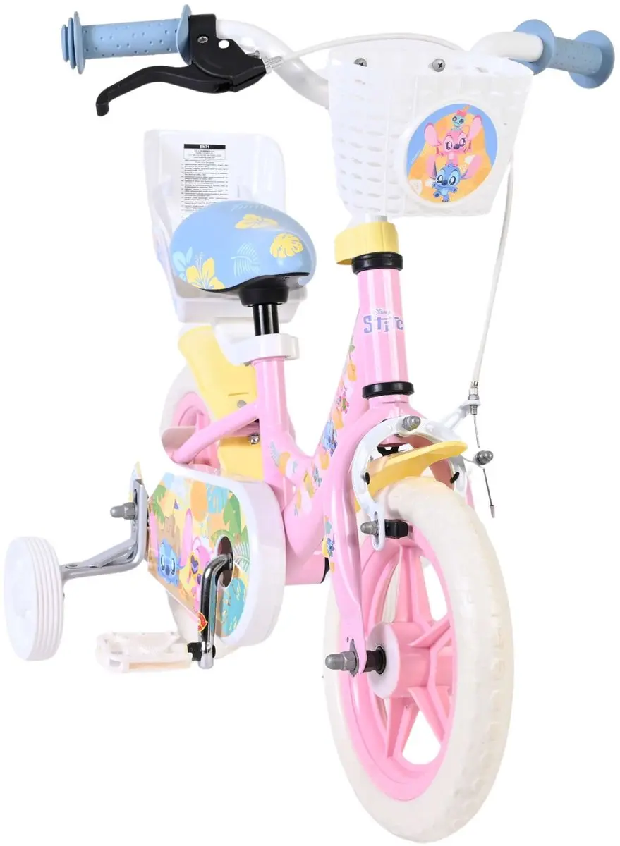 Volare Disney Stitch Kinderfiets 12 inch - Roze