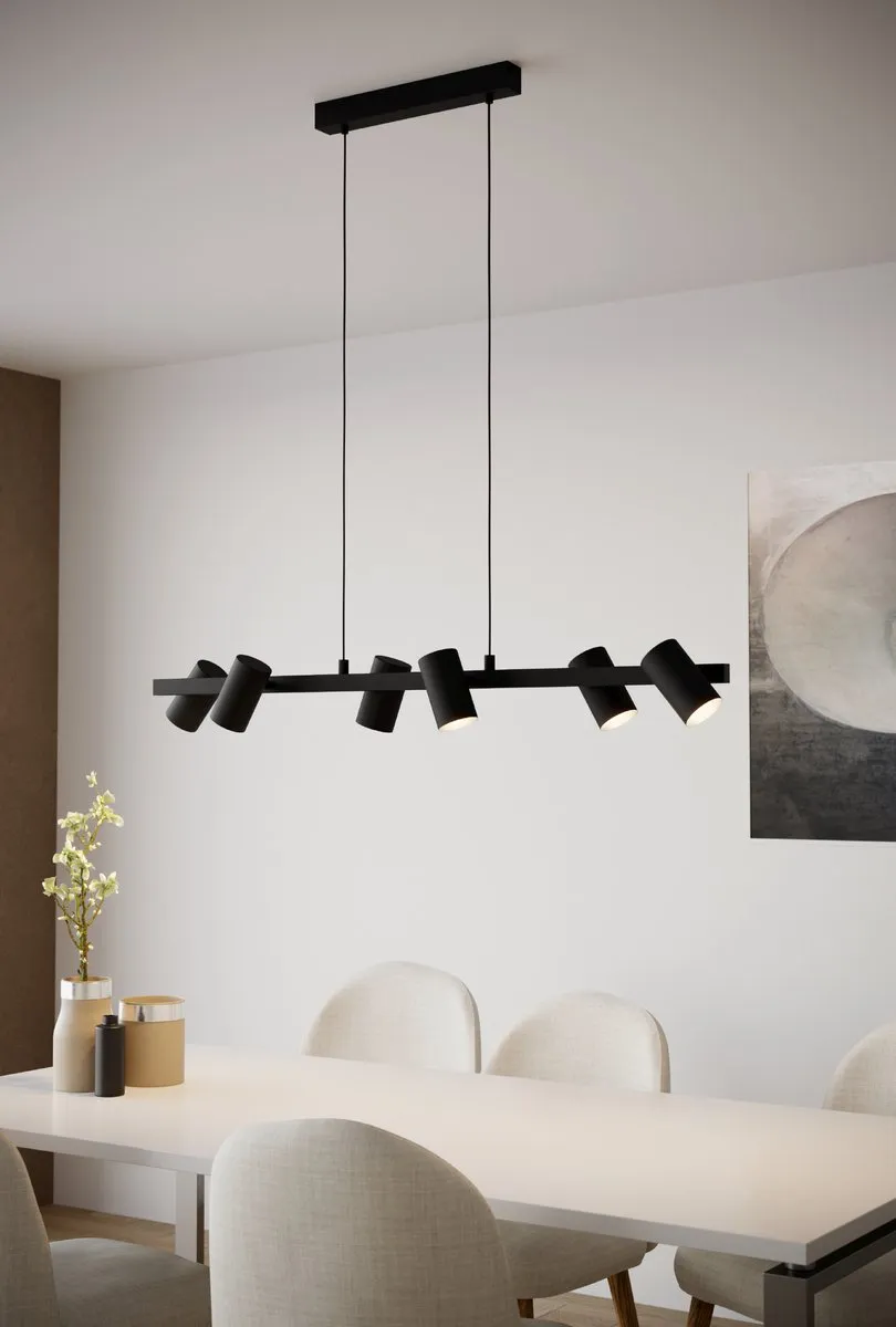 Eglo Gatuela 1 Hanglamp E14 - 116cm - Zwart