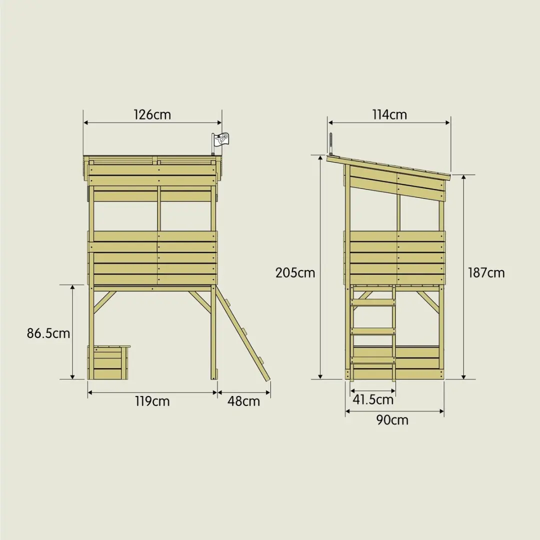 TP Toys CIMES Houten Blokhut op Palen