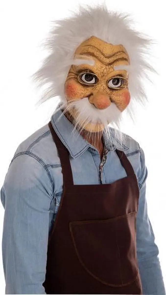 Carnival Toys Geppeto Hoofdmasker - Beige/Wit