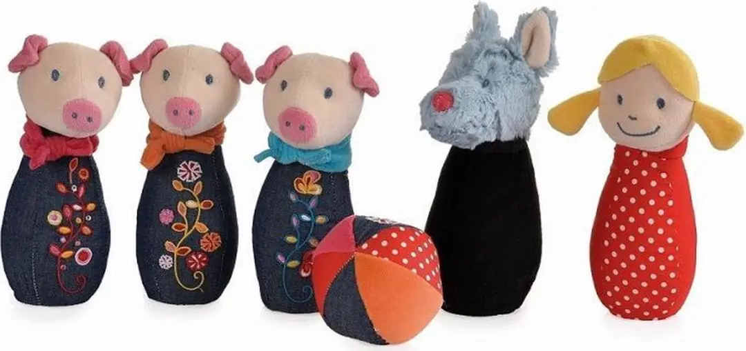 Egmont Toys Bowlingset Wolf 18cm